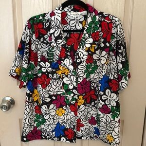 Oscar De La Renta Expressions Hawaiian shirt